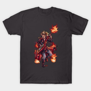 Ren - Keytar Wielding Pyrotechnics Elven Hedgewitch T-Shirt